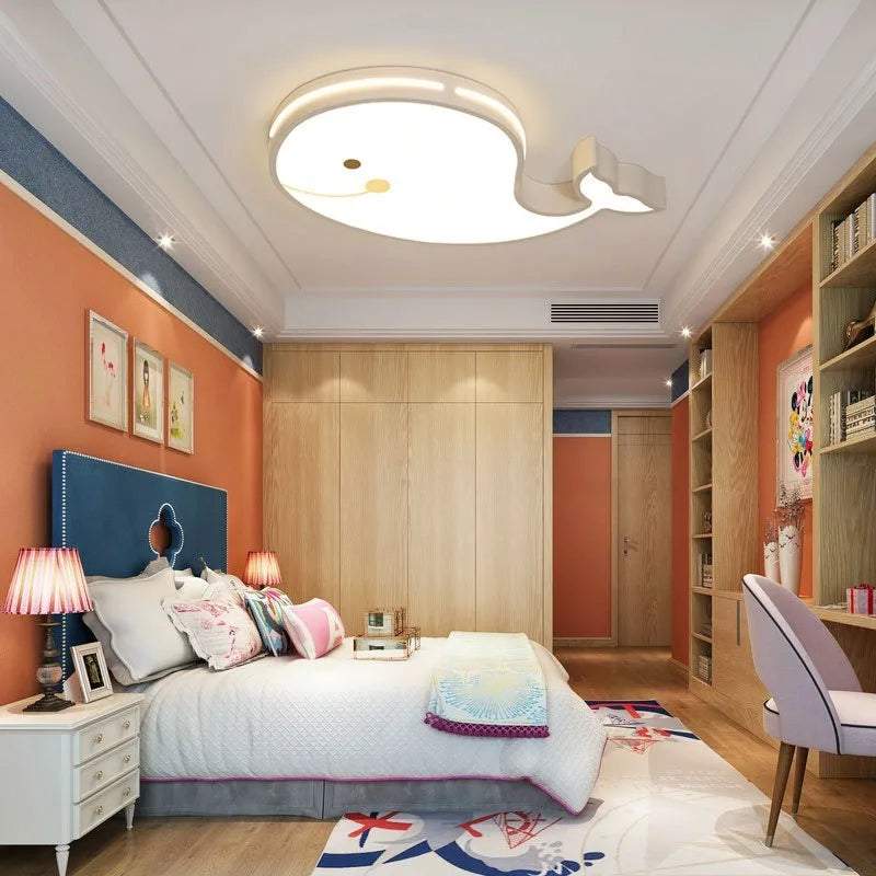 Plafonnier Led dessin animé chambre pour fille garçon Animal enfant princesse bébé - vue 6 sur 5