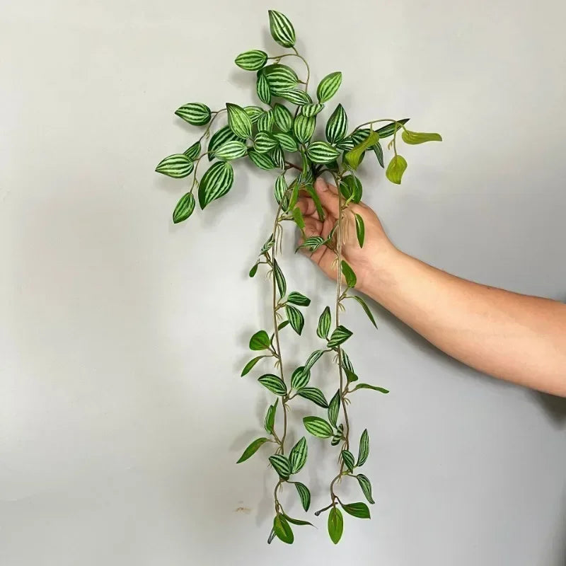 feuilles de pastèque en plastique pour décoration intérieure et extérieure