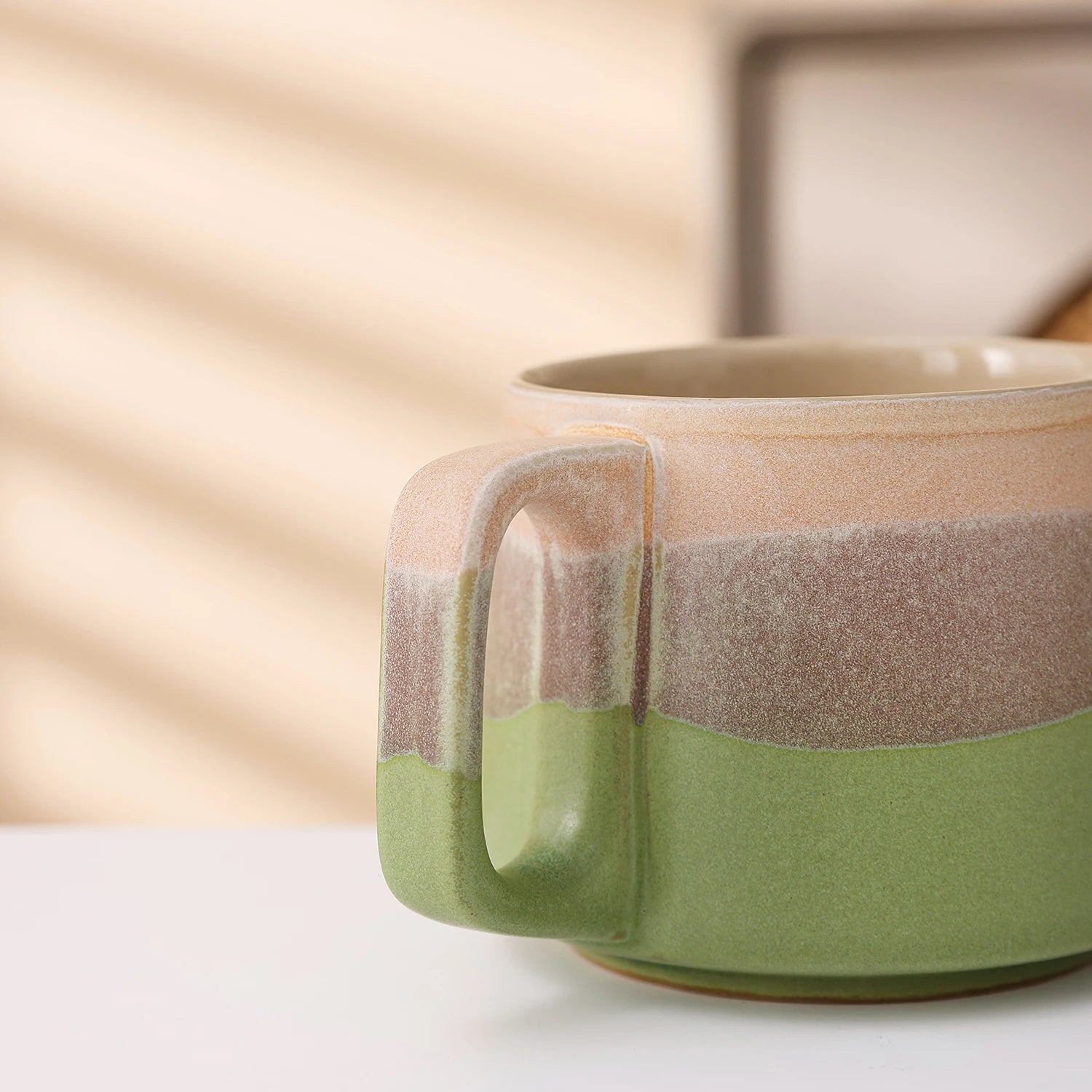 mug cafe ceramique artisanal design elegant maison bureau - vue 6 sur 7