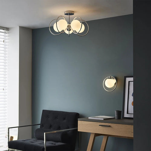 Moderner Glas-Kronleuchter für ein elegantes Design-Interieur - vue 3 sur 9