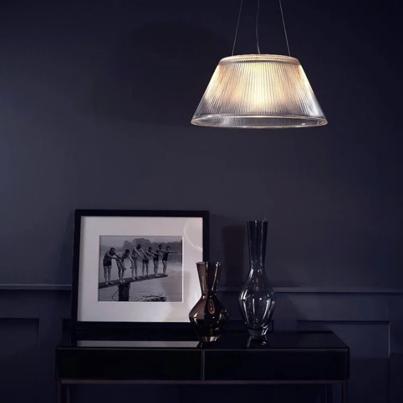 lustre design moderne en verre pour espaces commerciaux et cafés - vue 4 sur 8