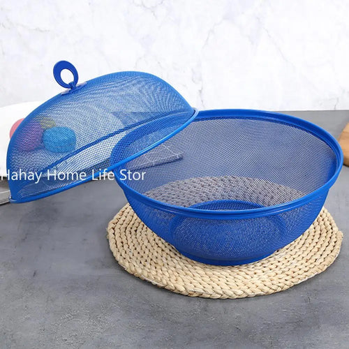 panier à fruits en maille avec couvercle anti-mouche en inox - vue 5 sur 7