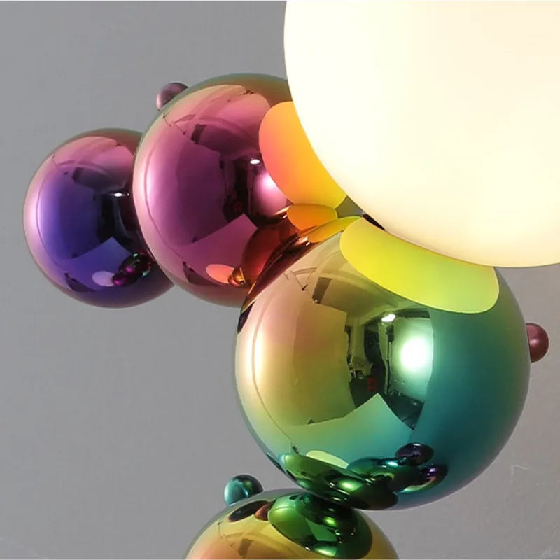 applique murale en verre design postmoderne lumineuse et colorée - vue 7 sur 8