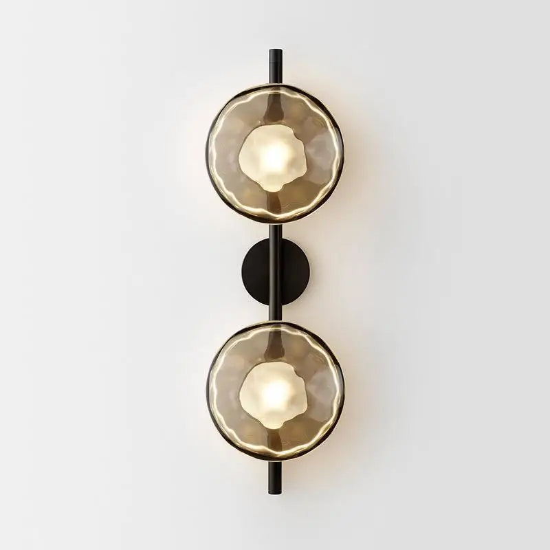 applique murale moderne en verre led minimaliste pour décoration intérieure
