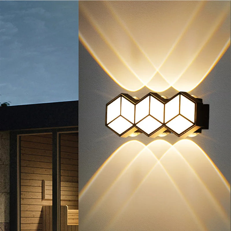 Applique murale imperméables extérieures lampe de applique murale LED moderne Applique murale décorative intérieure extérieure Garage luminaire mural étanche
