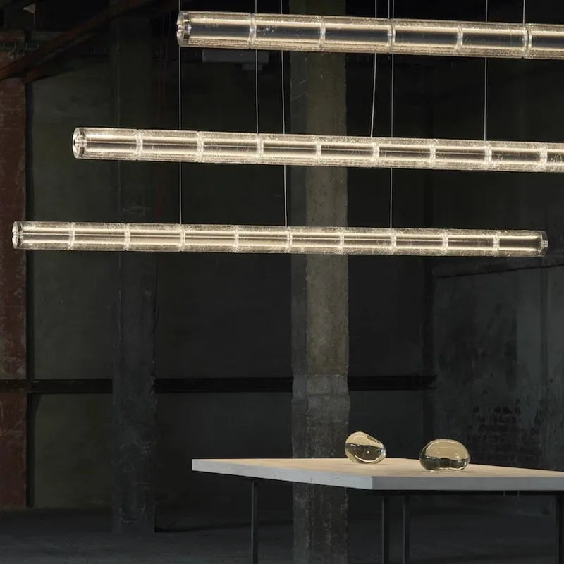 suspension en verre à led pour décoration intérieure moderne - vue 4 sur 7