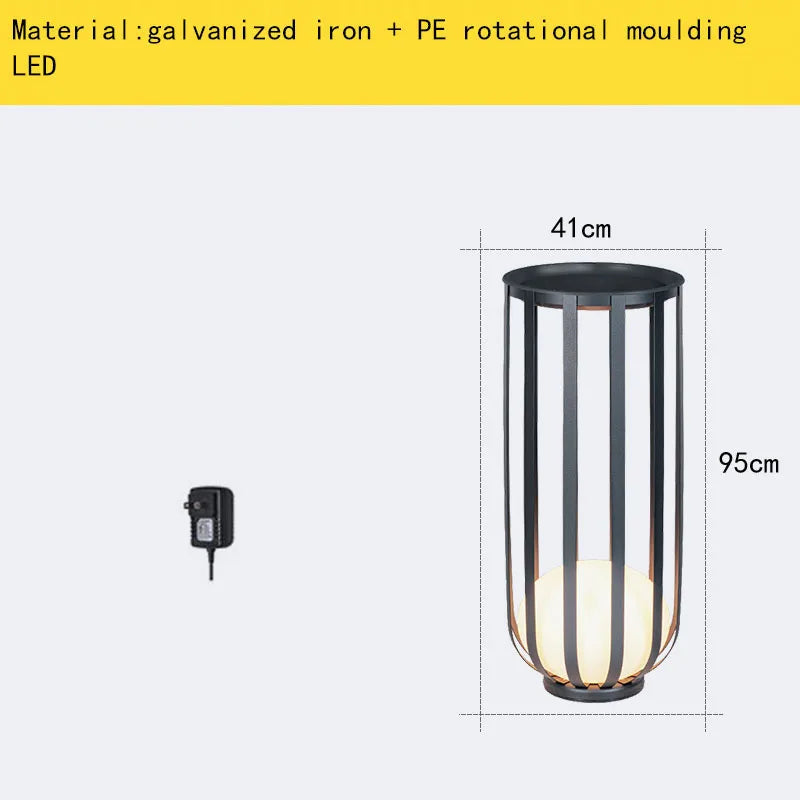 Solar-Stehleuchte im modernen Stil mit Acrylkugel und Metallstecker - vue 14 sur 18