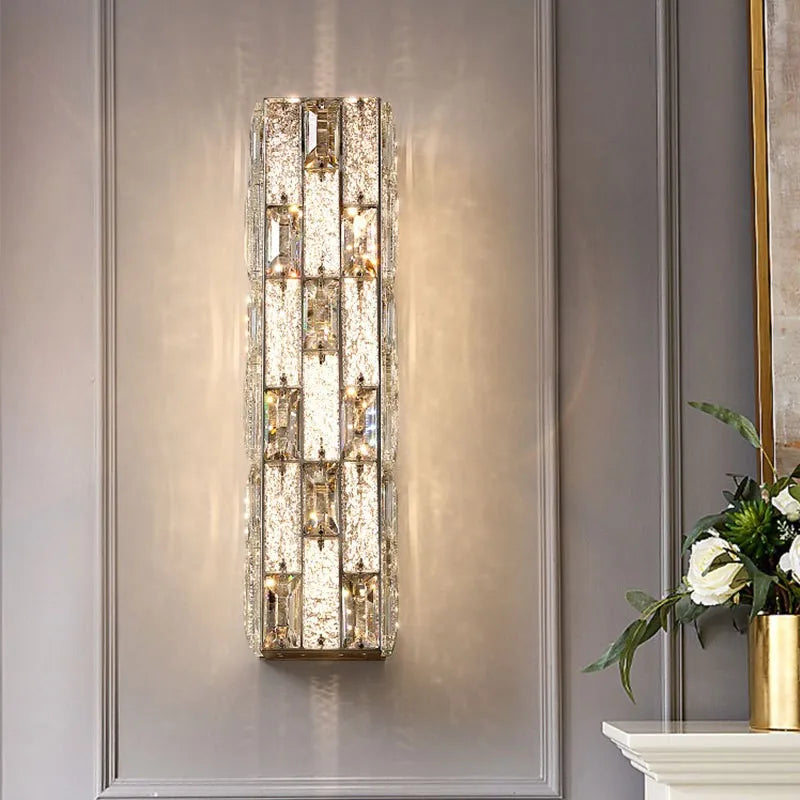 applique murale en cristal avec éclairage moderne pour décoration intérieure - vue 2 sur 12