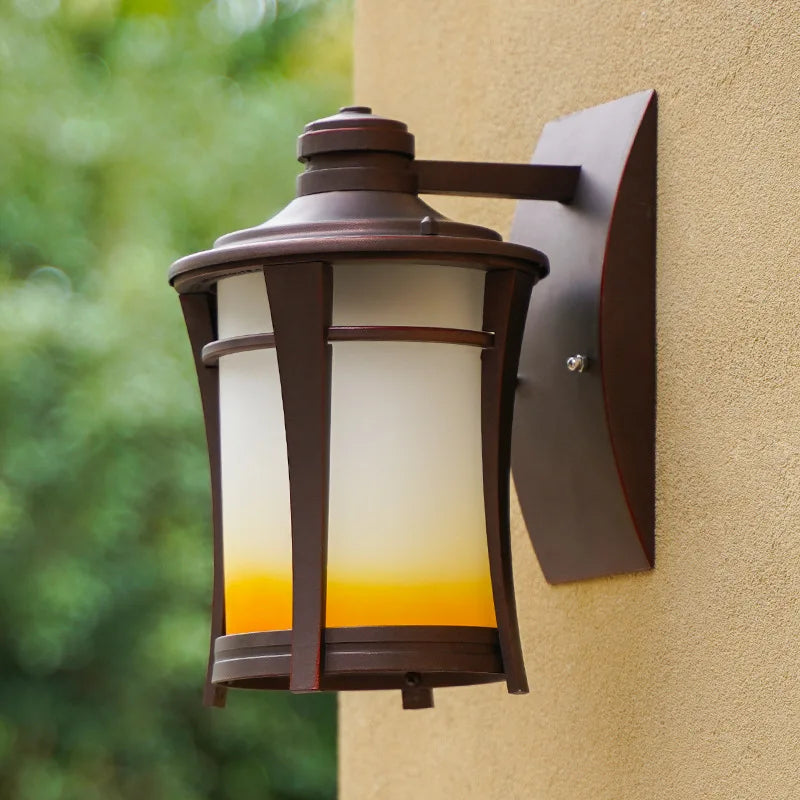 Applique extérieure E27 E26 rétro Villa couloir jardin aluminium mur extérieur passerelle ampoule balcon étanche porte terrasse lampe