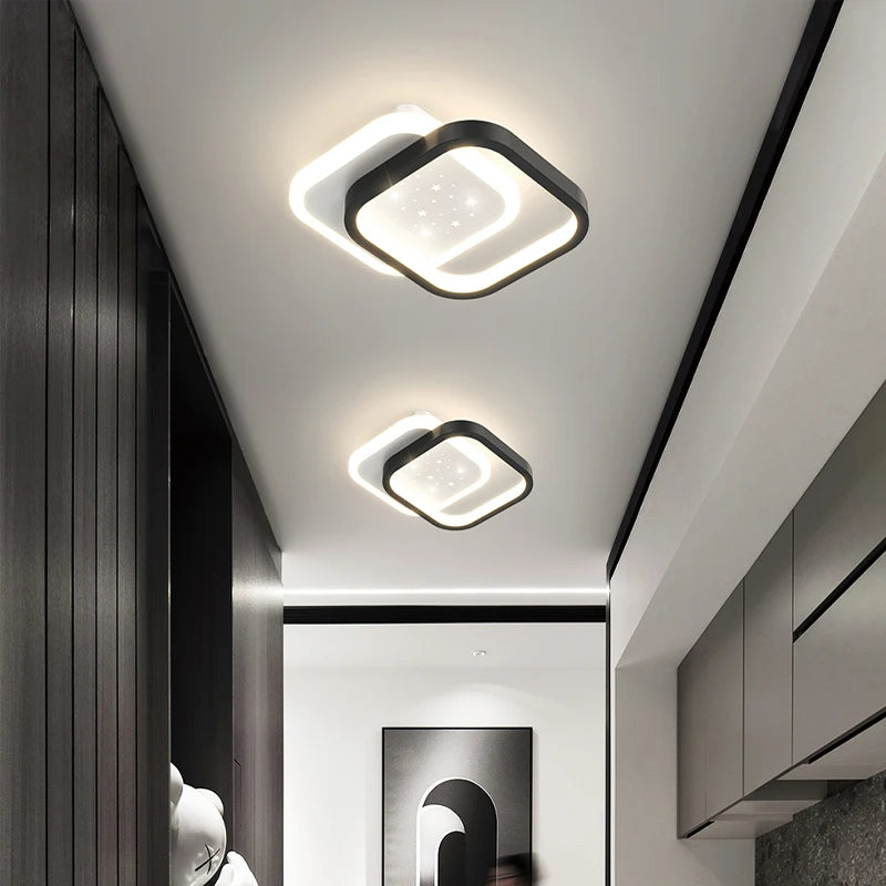 plafonnier led minimaliste moderne pour extérieur - vue 5 sur 14