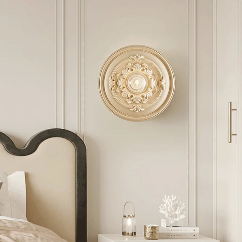 applique murale ronde rétro haut de gamme en verre