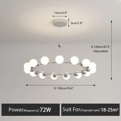 Moderne LED-Pendelleuchte für elegante Innendekoration