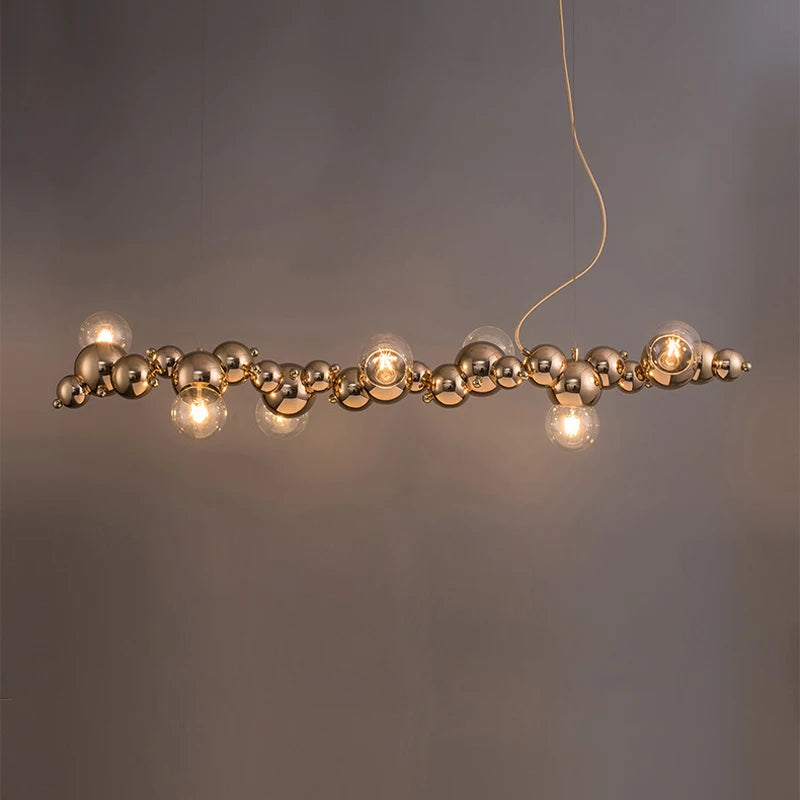 lustre led design moléculaire à intensité variable tendance 2024 - vue 2 sur 16