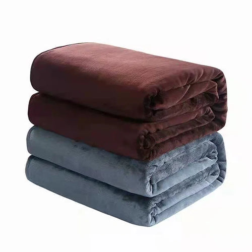 Plaid polaire flanelle douce fausse fourrure salon chambre