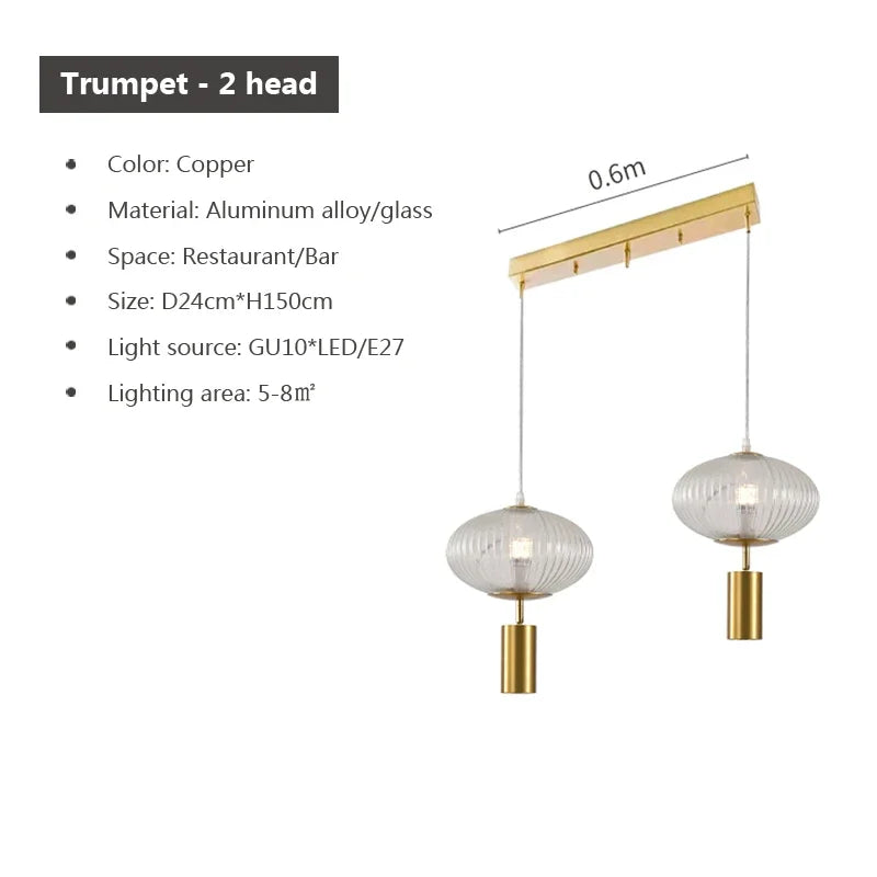 suspension en verre rétro design pour décoration intérieure - vue 13 sur 18