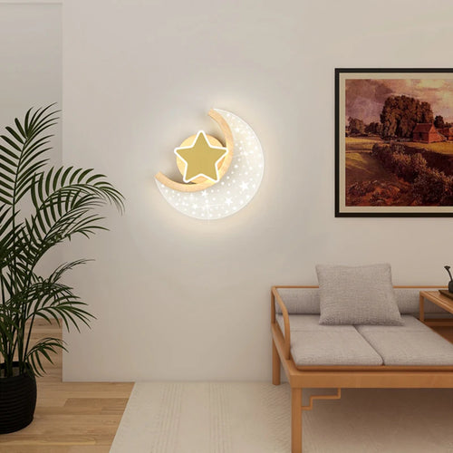 Applique murale led nordique étoile lune décoration intérieure