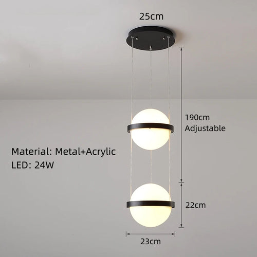 lustre moderne nordique avec pot de fleur led intégrée - vue 11 sur 18