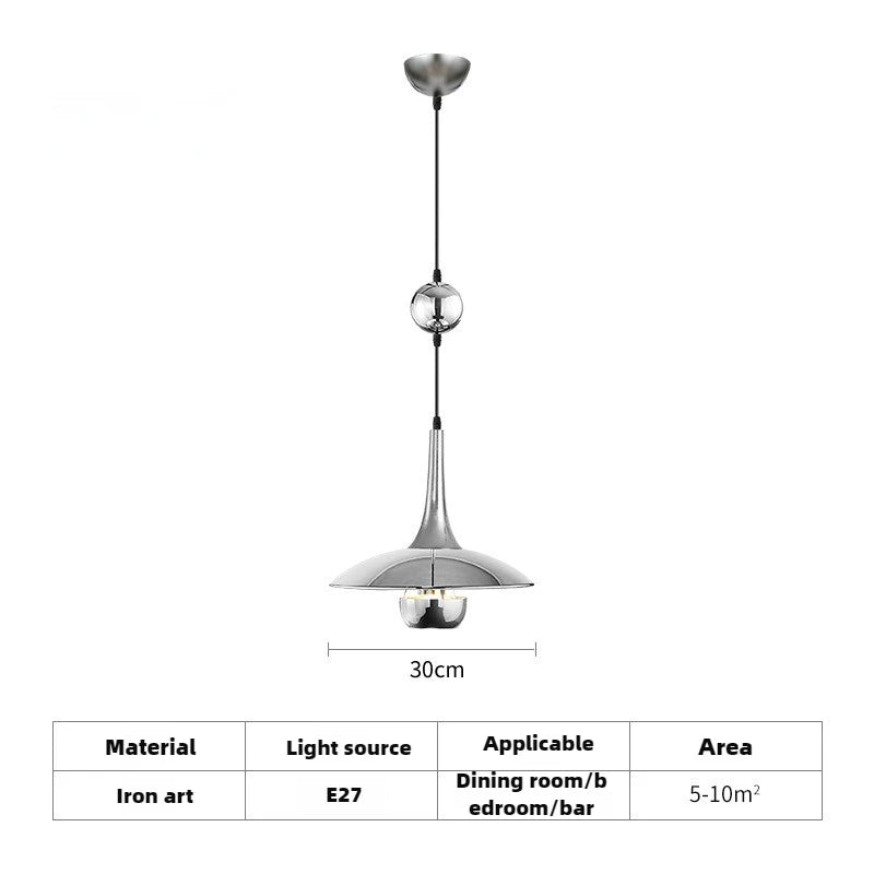 suspension soucoupe volante moderne avec poulie pour bars et restaurants - vue 15 sur 18