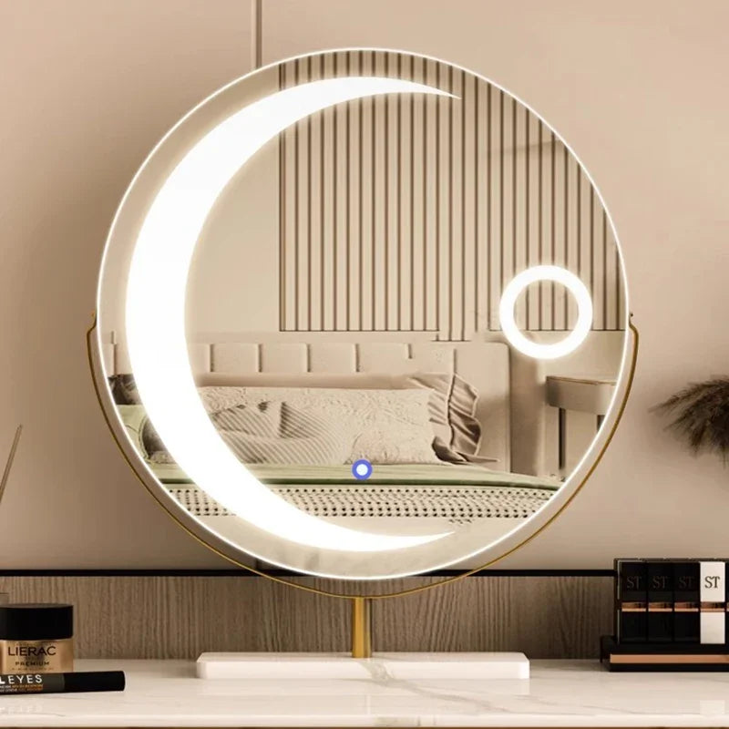 miroir led étoile moderne pour filles et cosmétiques luxe - vue 5 sur 14