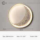Dekorative LED-Wandleuchte Mond mit dimmbarer Lichtintensität