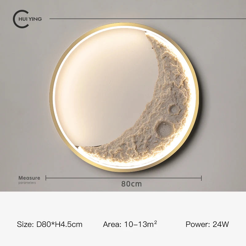 Dekorative LED-Wandleuchte Mond mit dimmbarer Lichtintensität - vue 15 sur 15