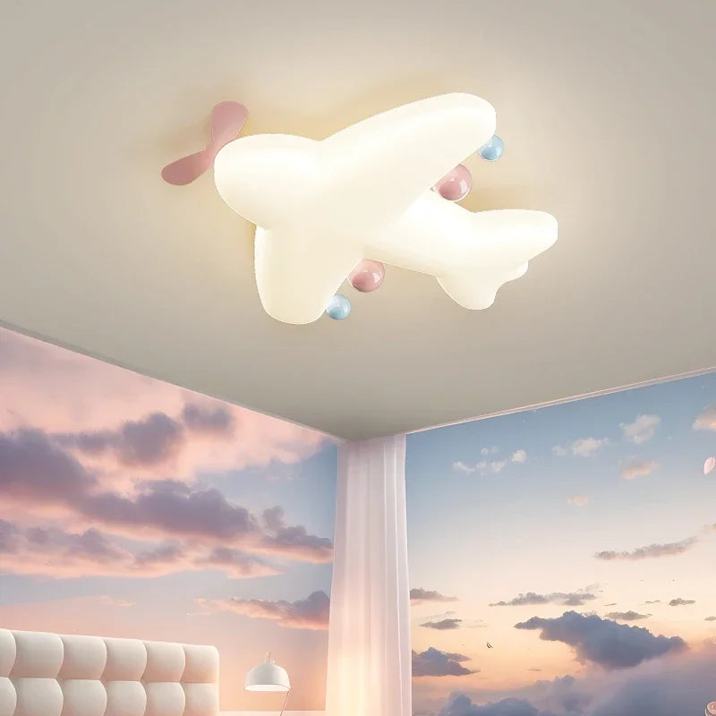 plafonnier led avion en forme de cœur design nordique protection des yeux - vue 5 sur 8