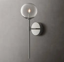Applique murale boule de verre ronde post-moderne