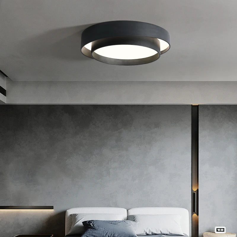 LED-Deckenleuchte minimalistisch rund für stilvolle Wohnraumbeleuchtung - vue 4 sur 7