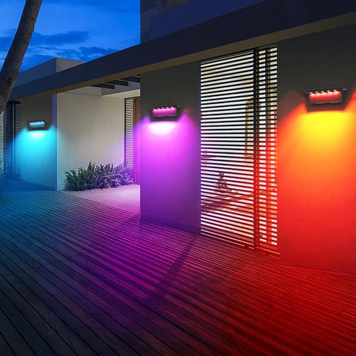 lot de 2 lampes solaires d extérieur avec capteur intelligent pour extérieur