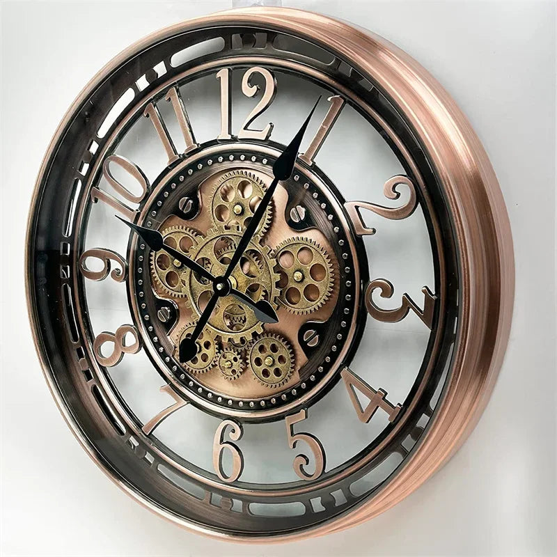 horloge murale mobile en métal décoration intérieure élégante et durable - vue 6 sur 7