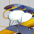 Moderne LED-Deckenleuchte in Flugzeugform für das Kinderzimmer