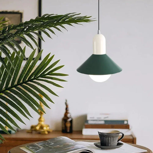 Minimalistischer LED-Kronleuchter im nordischen Stil für Bar und Restaurant - vue 3 sur 10