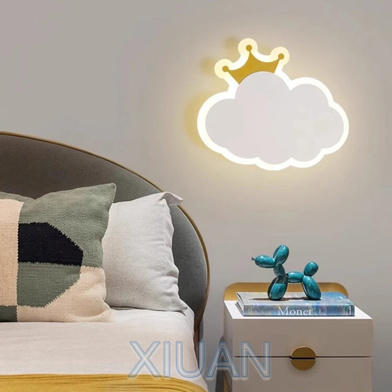 applique murale décorative en forme de nuage pour enfants - vue 3 sur 7