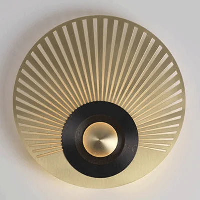 Wandleuchte aus Kupfer mit geschnitztem Design und LED-Licht Sisle