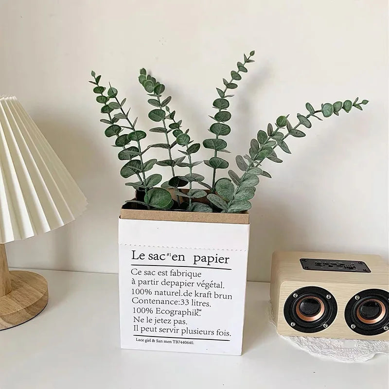 lot de 20 tiges d eucalyptus artificielles pour décorations festives - vue 4 sur 8