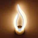 lumière led moderne applique acrylique ovale