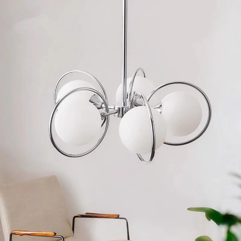 Suspension en verre nordique en fer - vue 4 sur 8