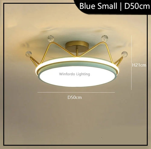 Kinder-Pendelleuchte Krone LED modern Winfordo - vue 10 sur 12