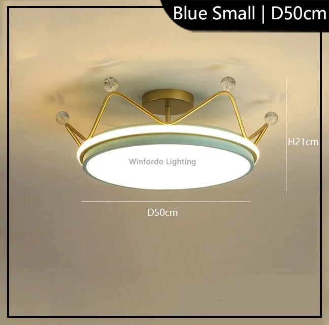 Kinder-Pendelleuchte Krone LED modern Winfordo - vue 9 sur 12