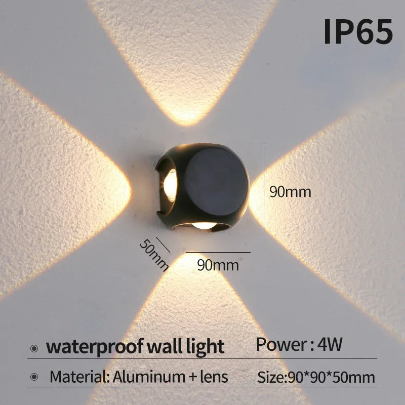 Moderne LED-Wandleuchte für Innen und Außen - vue 11 sur 12