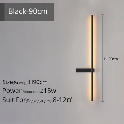 Minimalistische LED-Wandleuchte aus Aluminium für Innenbeleuchtung - vue 19 sur 18