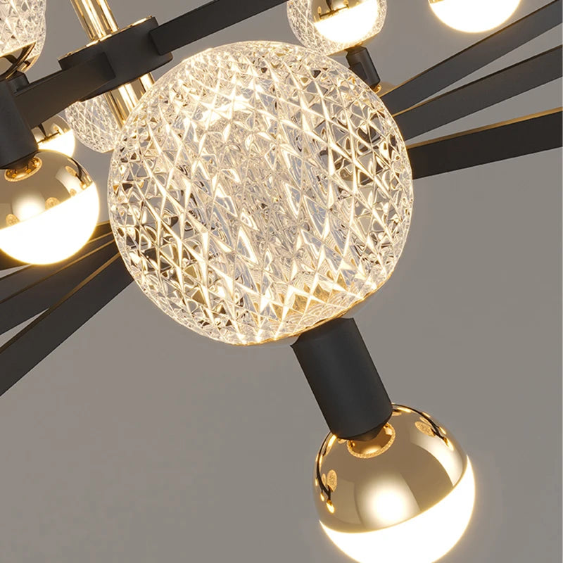 lustre led pour intérieur avec éclairage de plafond - vue 5 sur 6