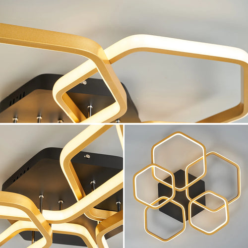 plafonnier led moderne et créatif pour maison intelligente - vue 6 sur 10