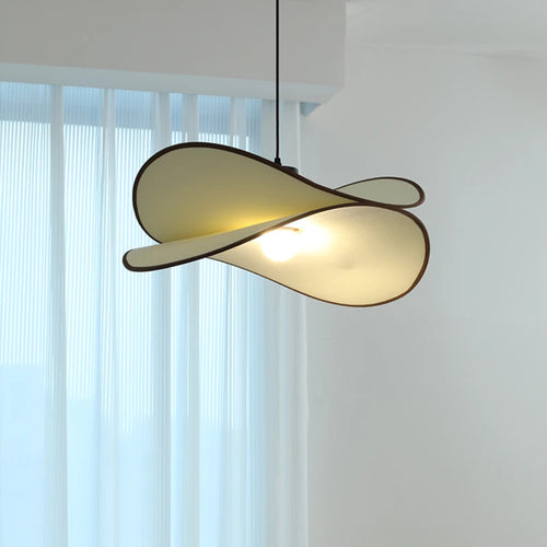 Lustres en tissu rétro français lampes suspendues modernes et romantiques pour chambre à coucher