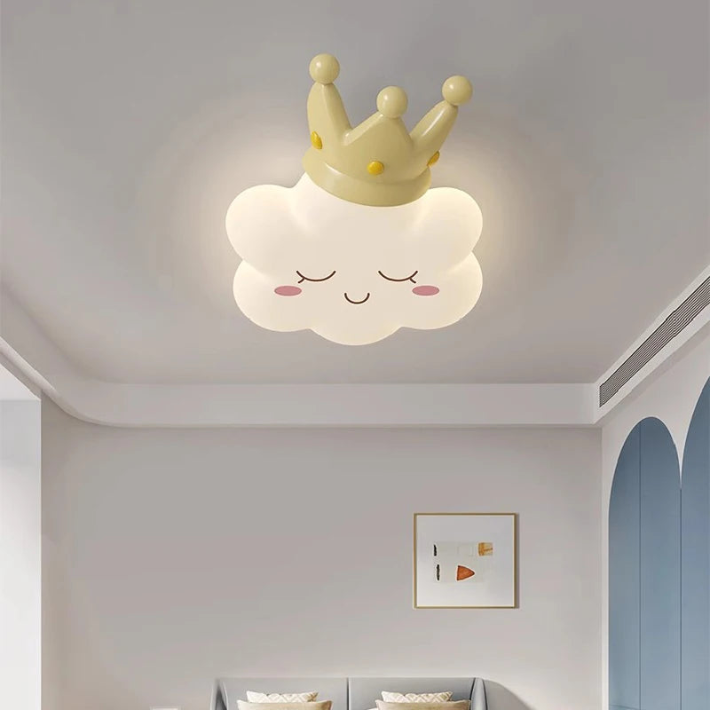 Deckenleuchte Wolke Rosa für romantisches und warmes Kinderzimmer - vue 4 sur 9