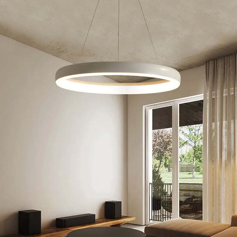 lustre circulaire moderne minimaliste led nordique créatif
