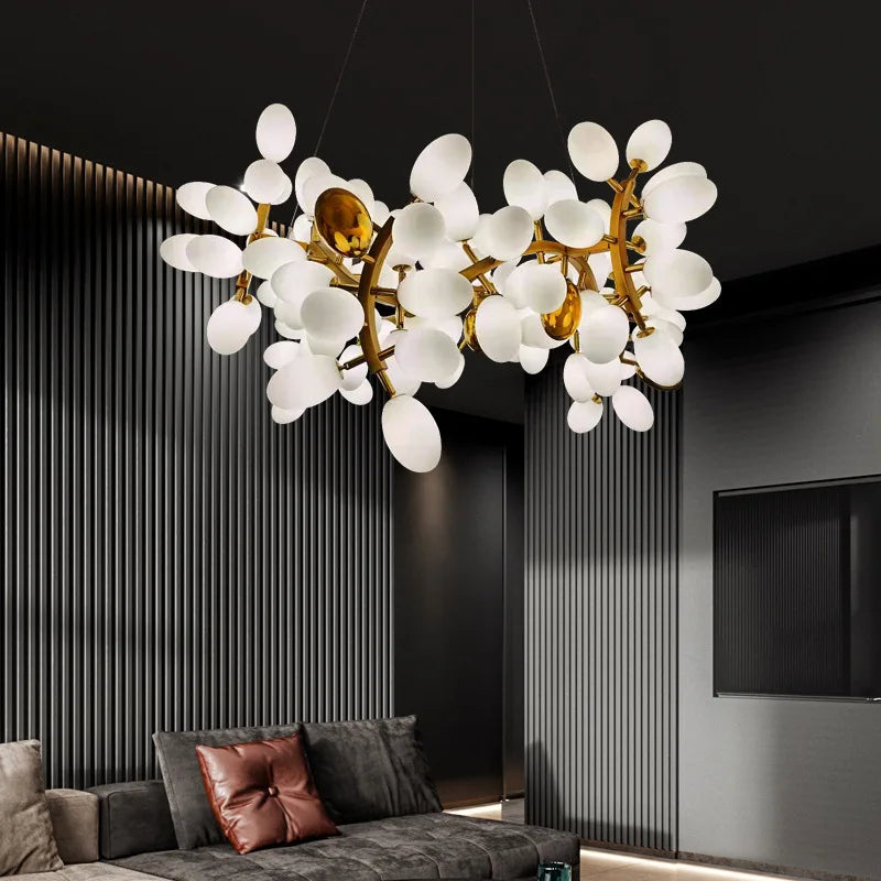 Modern Designer Dining Room Led Chandelier Living Room Grape Chandelier Bedroom Home Decor Hotel, Meeting Room Gloss Chandelier - vue 2 sur 15