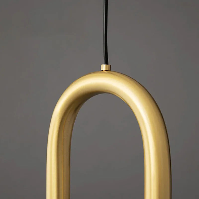 Moderne LED-Pendelleuchte Ellipse mit Höhenverstellung - vue 5 sur 12