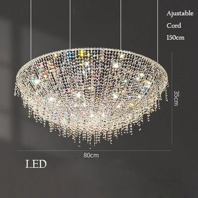 lustre en cristal rétro design luxueux pour décoration intérieure - vue 10 sur 12