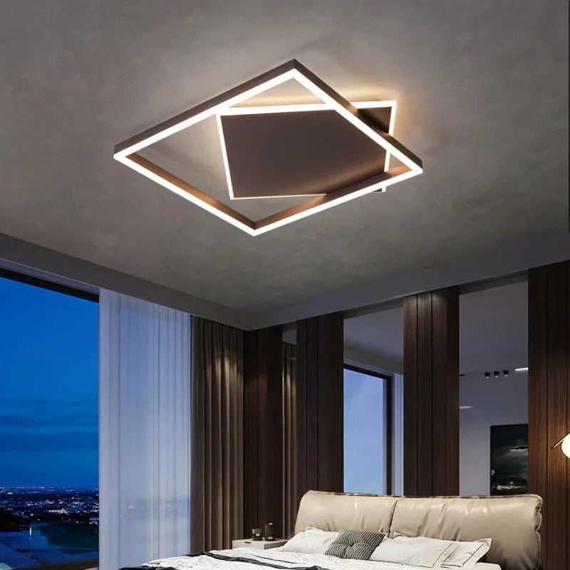 plafonnier moderne à leds pour éclairage intérieur décoration